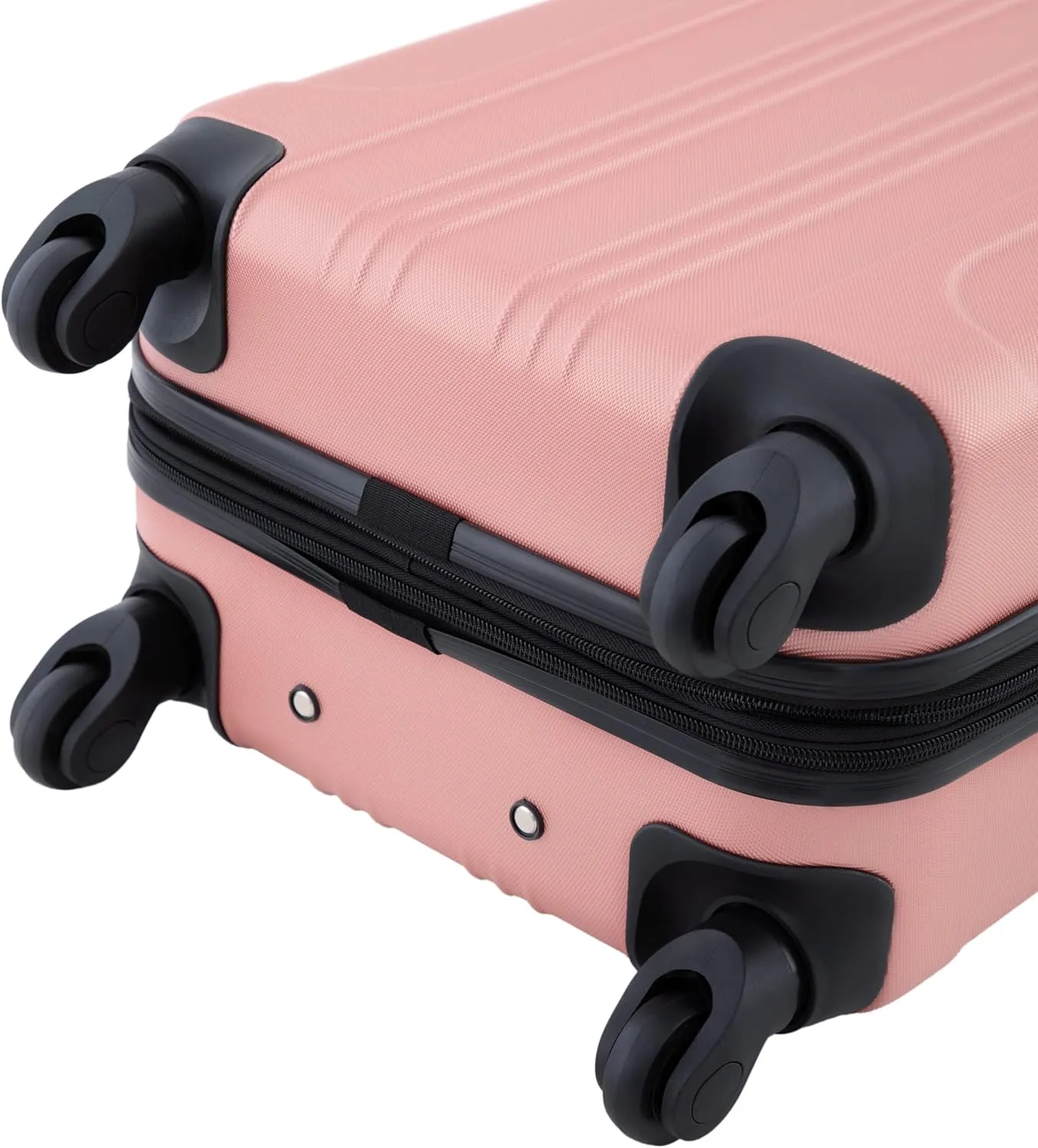 Travelers Club Chicago Hardside Expandable Spinner Luggage, Rose Gold, 20" Carry-On