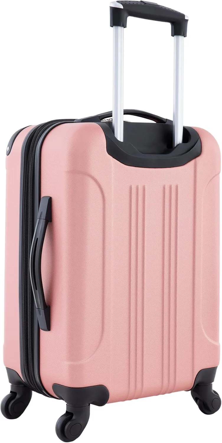 Travelers Club Chicago Hardside Expandable Spinner Luggage, Rose Gold, 20" Carry-On