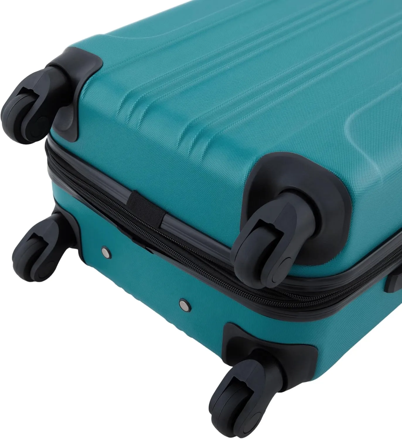 Travelers Club Chicago Hardside Expandable Spinner Luggage, Teal, 20" Carry-On