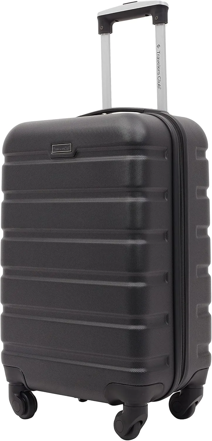 Travelers Club Harper Luggage, Black, 2 Piece Set