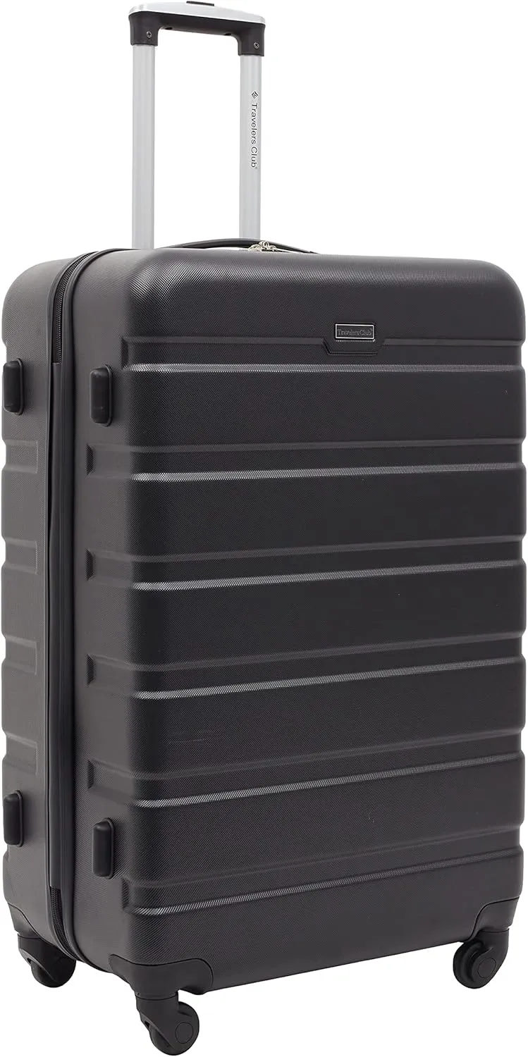 Travelers Club Harper Luggage, Black, 2 Piece Set