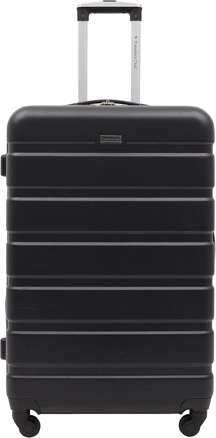 Travelers Club Harper Luggage, Black, 2 Piece Set
