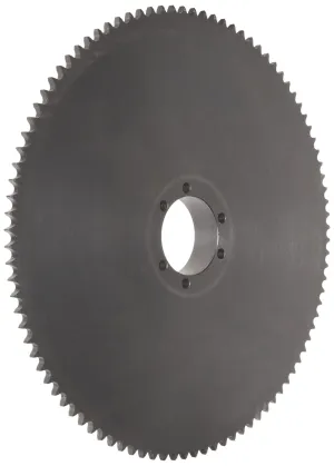 Tsubaki 40JA15 Roller Chain Sprocket, Single Strand, QD Design, JA Bushing Required, 15 Teeth, #20 ANSI No., 1/2" Pitch