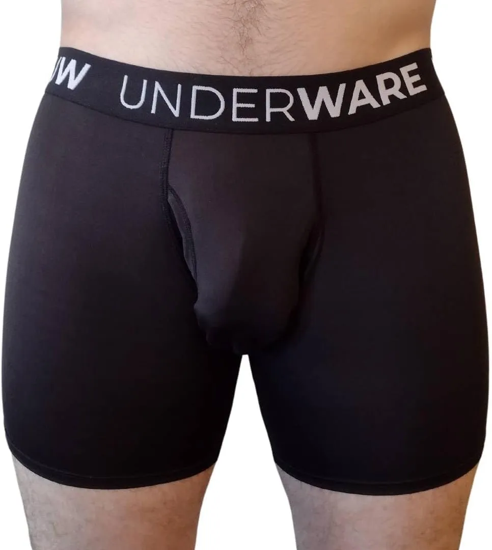 UNDERWARE "Comfort-sack" Mens Boxer Briefs | No-Chafing Ball-Pouch Underwear for Men | Moisture Wicking Underwear