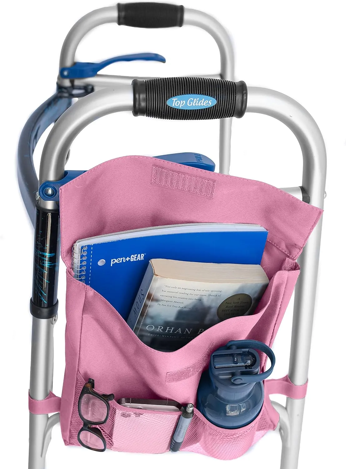 Universal 5-Pocket 11"x11" Walker Side Pouch (Pink)