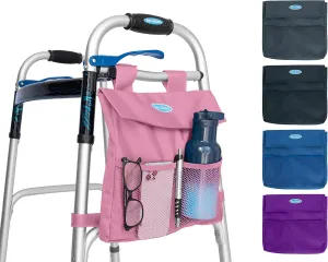Universal 5-Pocket 11"x11" Walker Side Pouch (Pink)