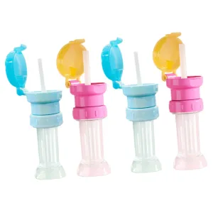 Uonlytech Boys and Girls Straw Lid 4pc Toddler Water Bottle Straw Caps Detachable for Children
