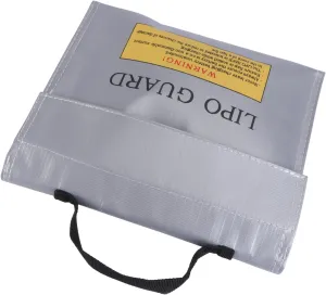 Uonlytech Fireproof Battery Bag Battery Case Explosion-Proof Bag for Rc Models Battery Storage Pouch Silver Color