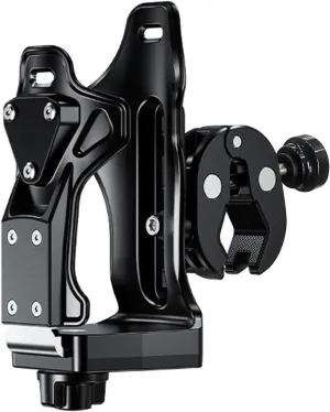 Upgraded Motorcycle Cup Holder，Bike Water Bottle Holder with Adjustable Mounting Bracket 360°Rotation Anti-Theft Expandable Bike Cup Holder for Bike ATV Scooter Stroller Wheelchair Golf Cart