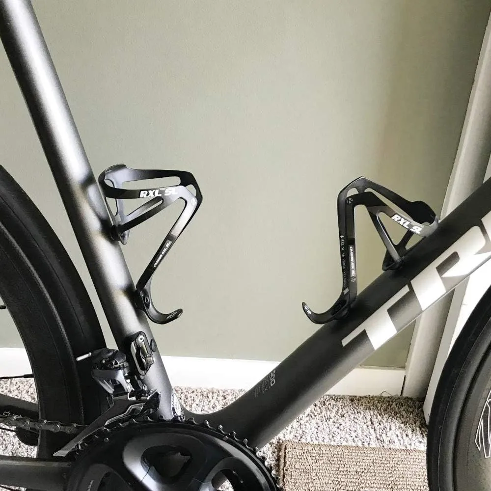[US Stock] RXL SL Full Carbon Fiber Water Cup Cage Carbon MTB Road Bike Bicycle Water Bottle Holder Super Light 3K Gloss 20g Black White