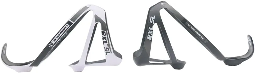 [US Stock] RXL SL Full Carbon Fiber Water Cup Cage Carbon MTB Road Bike Bicycle Water Bottle Holder Super Light 3K Gloss 20g Black White