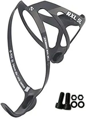 [US Stock] RXL SL Full Carbon Fiber Water Cup Cage Carbon MTB Road Bike Bicycle Water Bottle Holder Super Light 3K Gloss 20g Black White