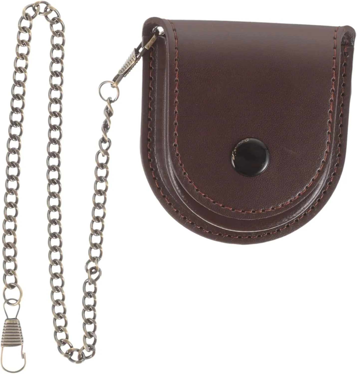 VALICLUD 4pcs Vintage Watch Pouch Retro Bag Chain Dad Pocket Watch Case Pu Pouch Bag