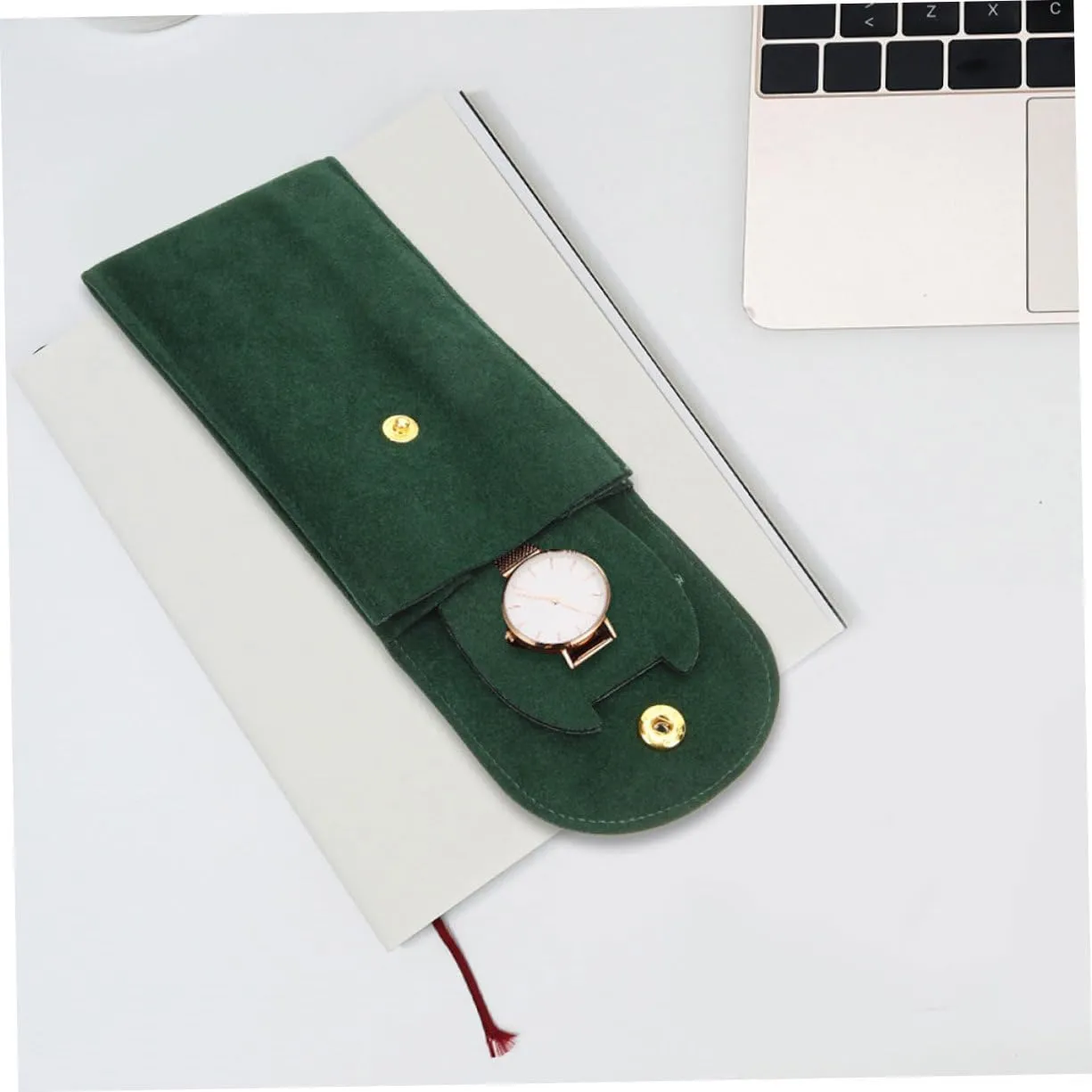 VALICLUD 6pcs Portable Watch Storage Pouch Soft Watch Organizer for Travel Scratch-resistant Cases for Enthusiasts and Safe Storage