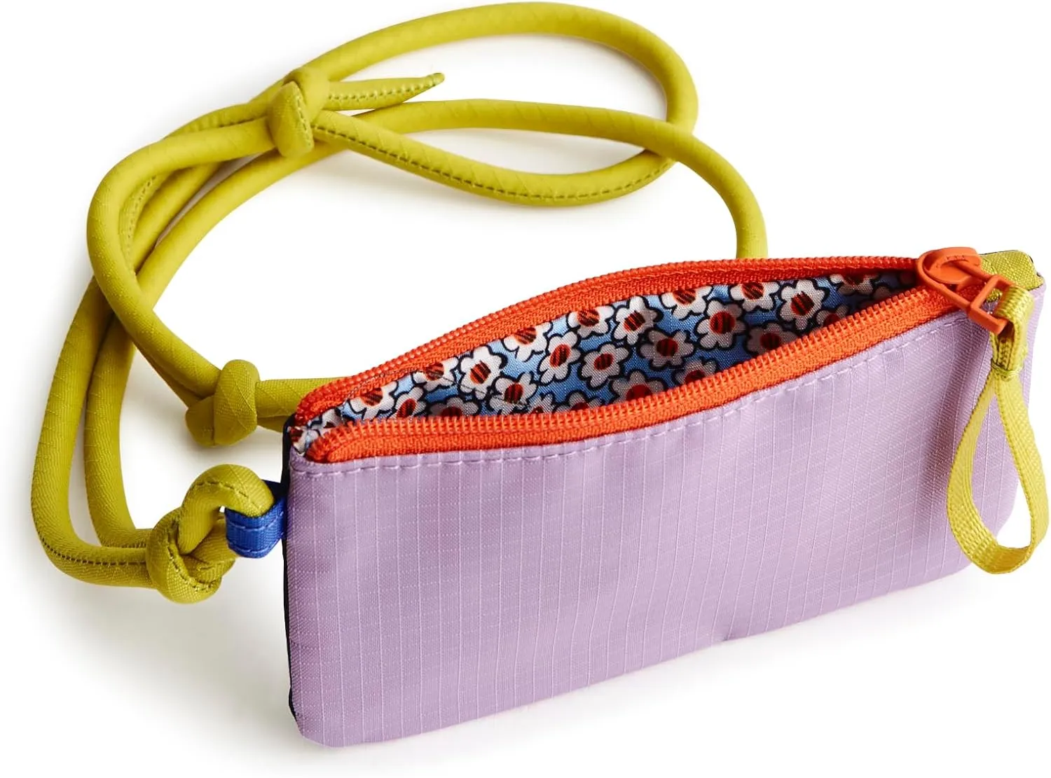 Vera Bradley Ripstop Polyester Zip Card Pouch Lanyard