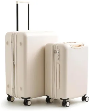 Vera Bradley Women's Hardside 2 Piece Luggage Set, Cottage Cream, One Size