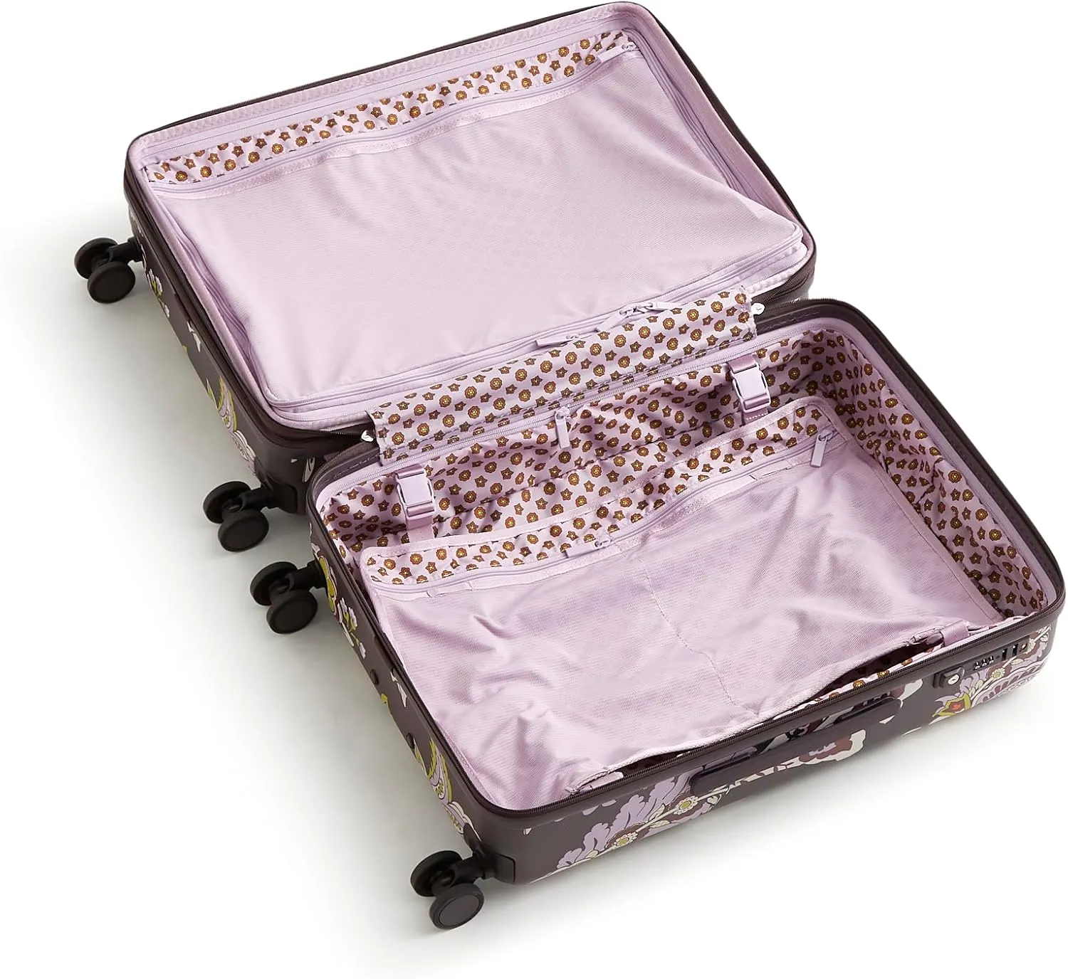 Vera Bradley Women's Hardside 2 Piece Luggage Set, Subtle Bouquet, One Size