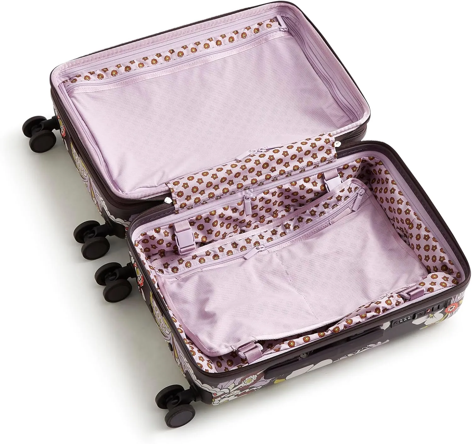 Vera Bradley Women's Hardside 2 Piece Luggage Set, Subtle Bouquet, One Size