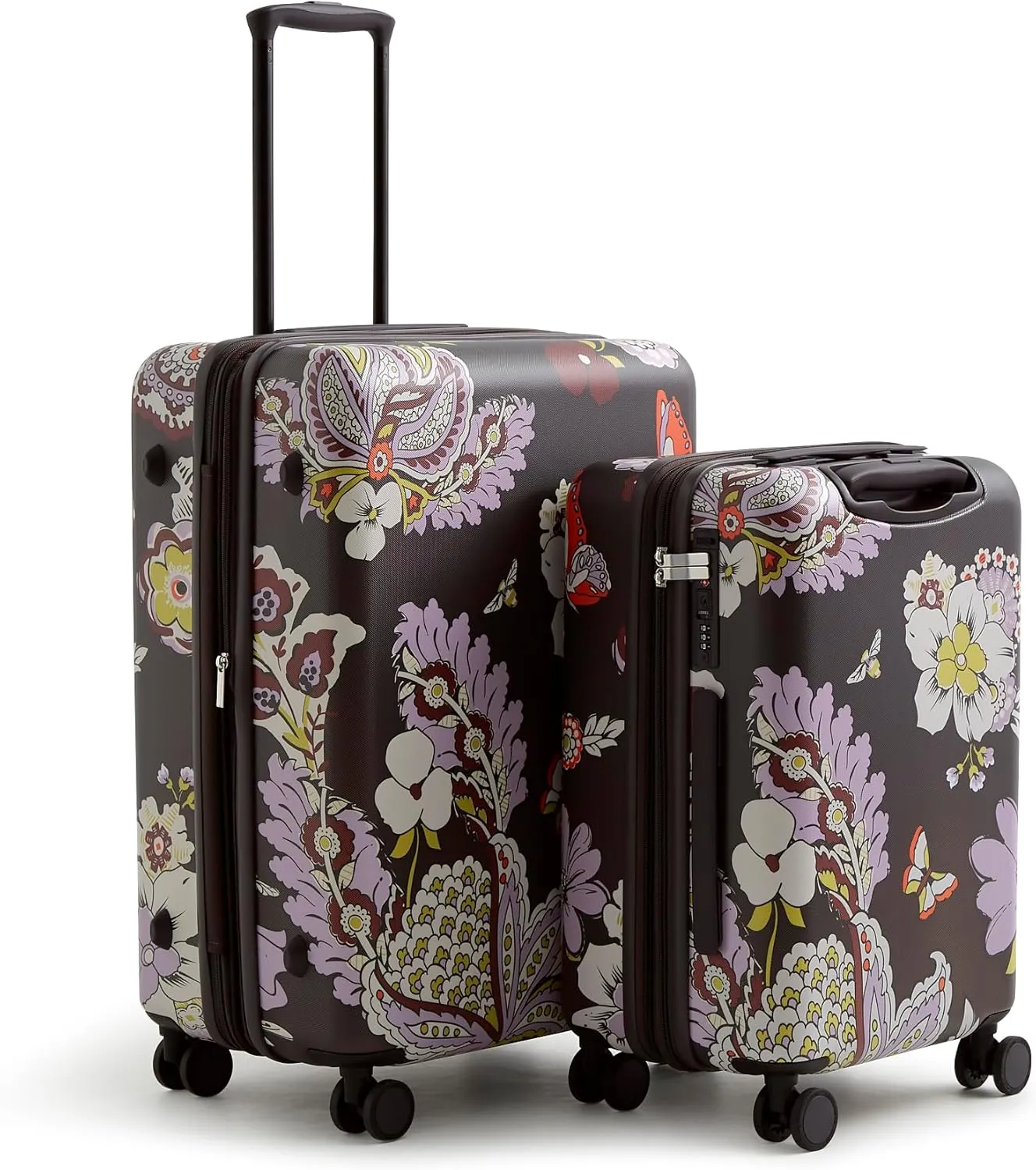 Vera Bradley Women's Hardside 2 Piece Luggage Set, Subtle Bouquet, One Size