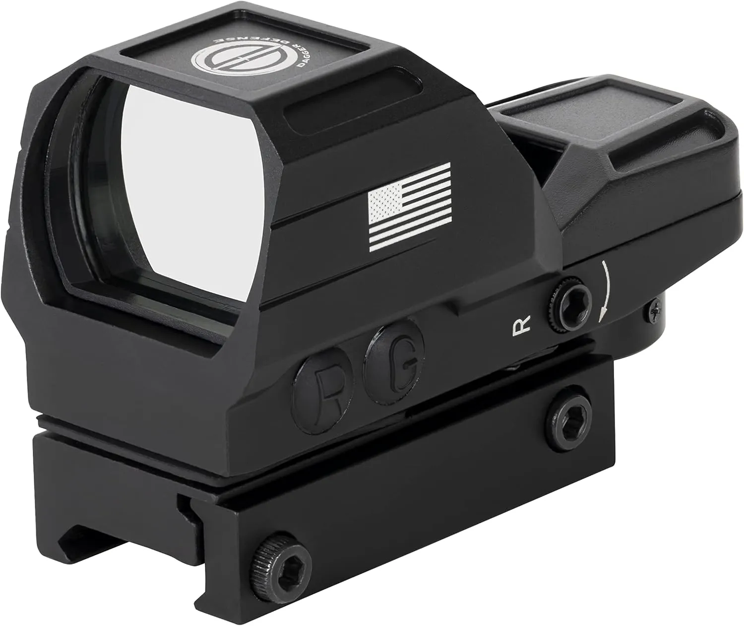 Veteran Owned Company-DD119X Battle Flag Red Dot Reflex Sight Scope, (Not for Pistol Slide Mounting) Reflex Sight Optic red dot Sight