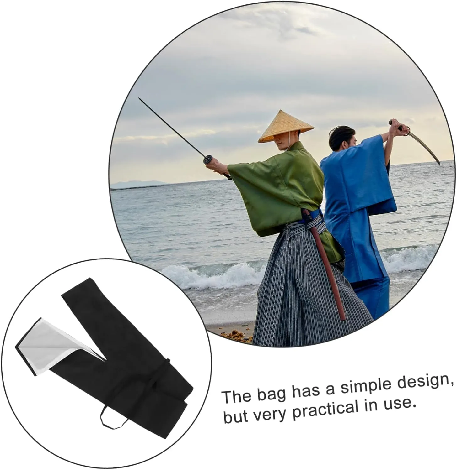 VICASKY Japanese Sword Bag Tear Resistant Pouch for Storage and Organization of Swords Space Saving Design