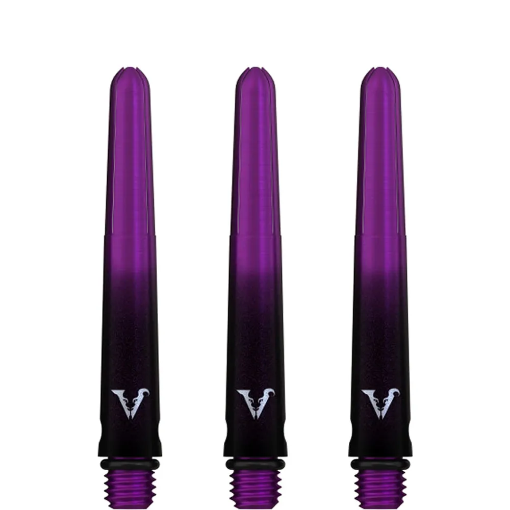 Viper Viperlock Aluminium Dart Shafts - inc O-Rings and Locking Pin - Black & Purple