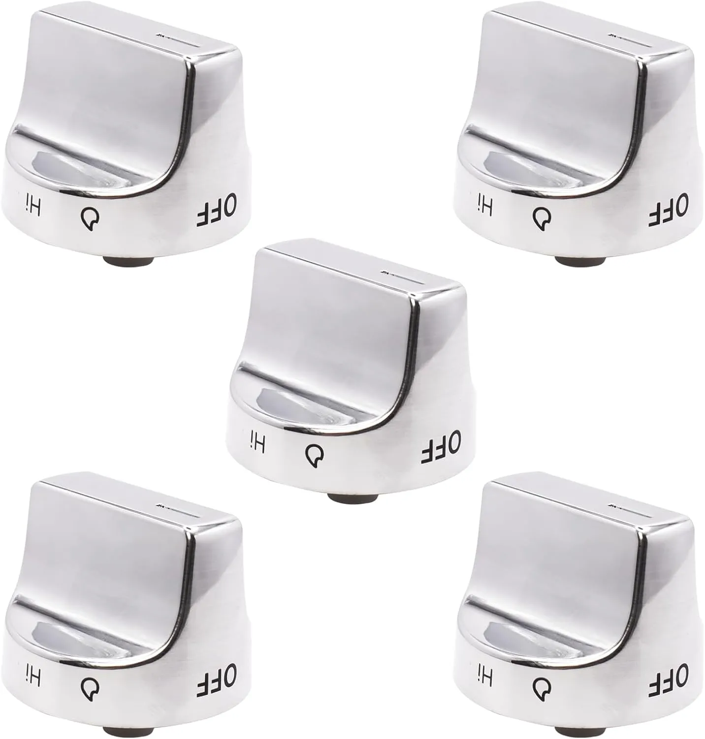 W11239985 Control Knob Compatible With Whirlpool Gas Ranges Replace 4845290 AP6333411 PS12578779 EAP12578779 (5 pack)