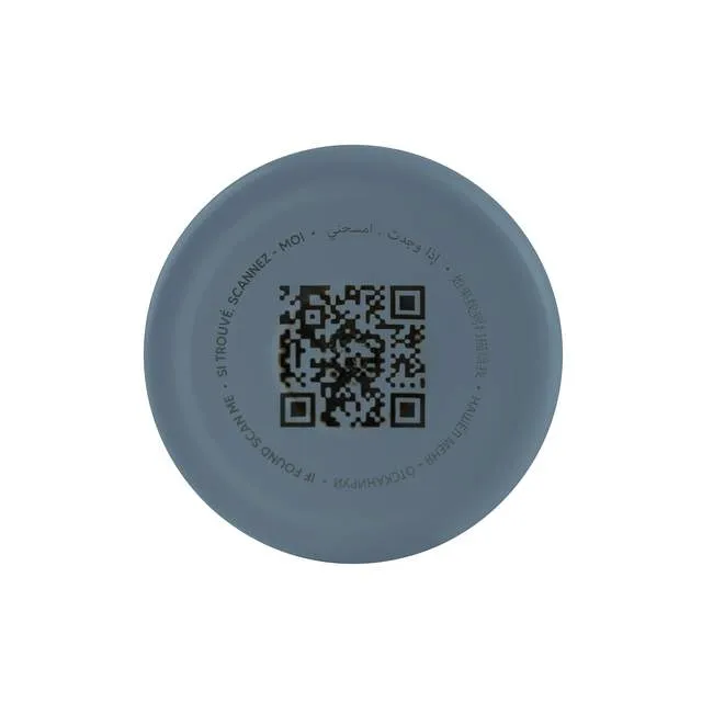 Water Bottle - QR-Enabled Lost-Proof 500ml - Dusty Blue