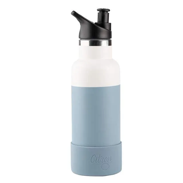 Water Bottle - QR-Enabled Lost-Proof 500ml - Dusty Blue