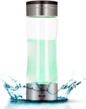Water Purifiers, Hydrogen-Rich Generator Water Bottle Alkaline Water Bottle Ionizer High Concentration Discharge Ozone and Chlorine Mode 3 Mins Make Hydrogen Content Up to 1000-1100 PPB 300Ml,Green