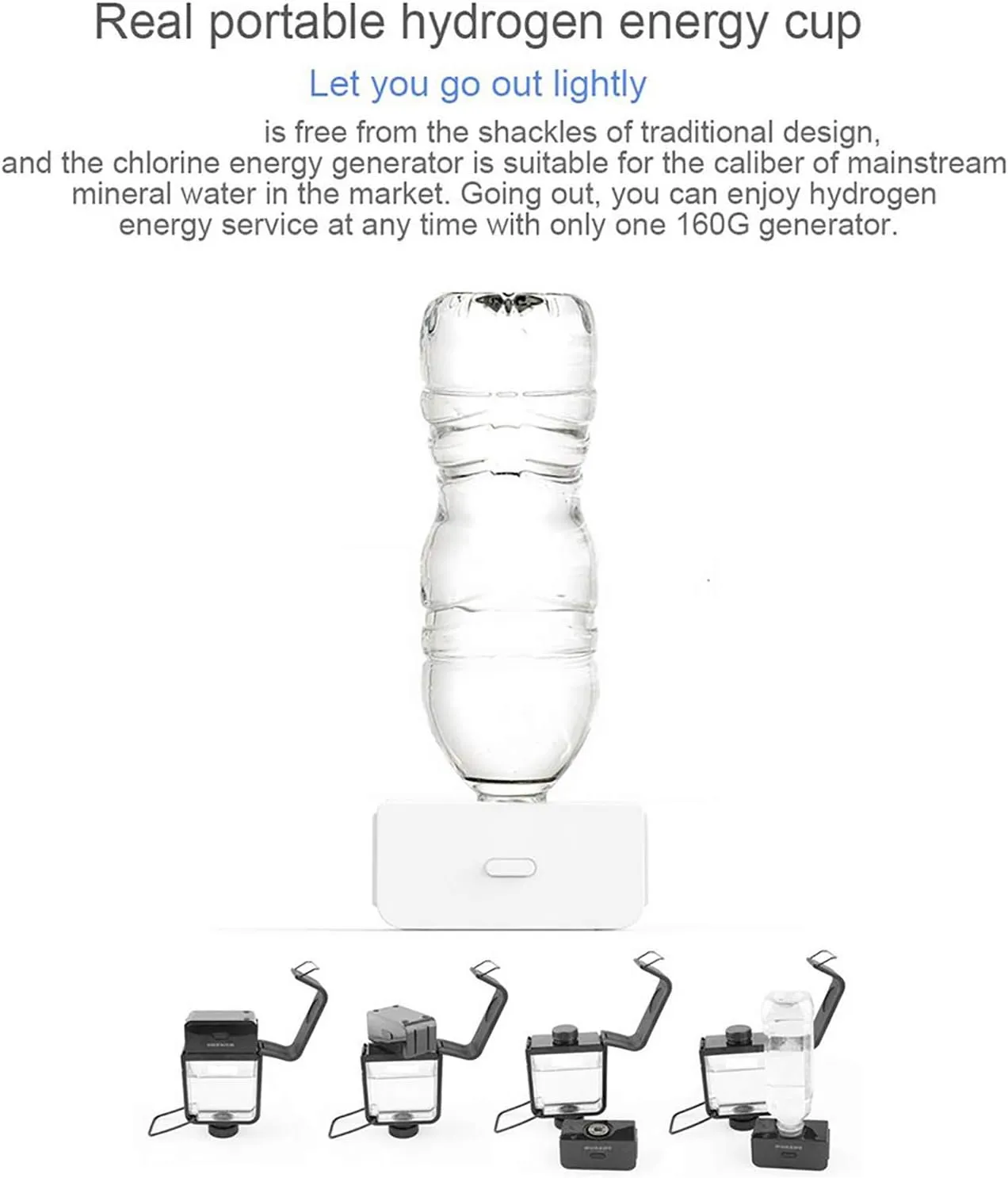 Water Purifiers, Hydrogen Water Bottle Multifunctional Hydrogen-Rich Water Cup Generator Hydrogen Oxygen Ion Electrolysis Water Make Hydrogen Content Up to 1000 PPB Sports Water Cup 350ML