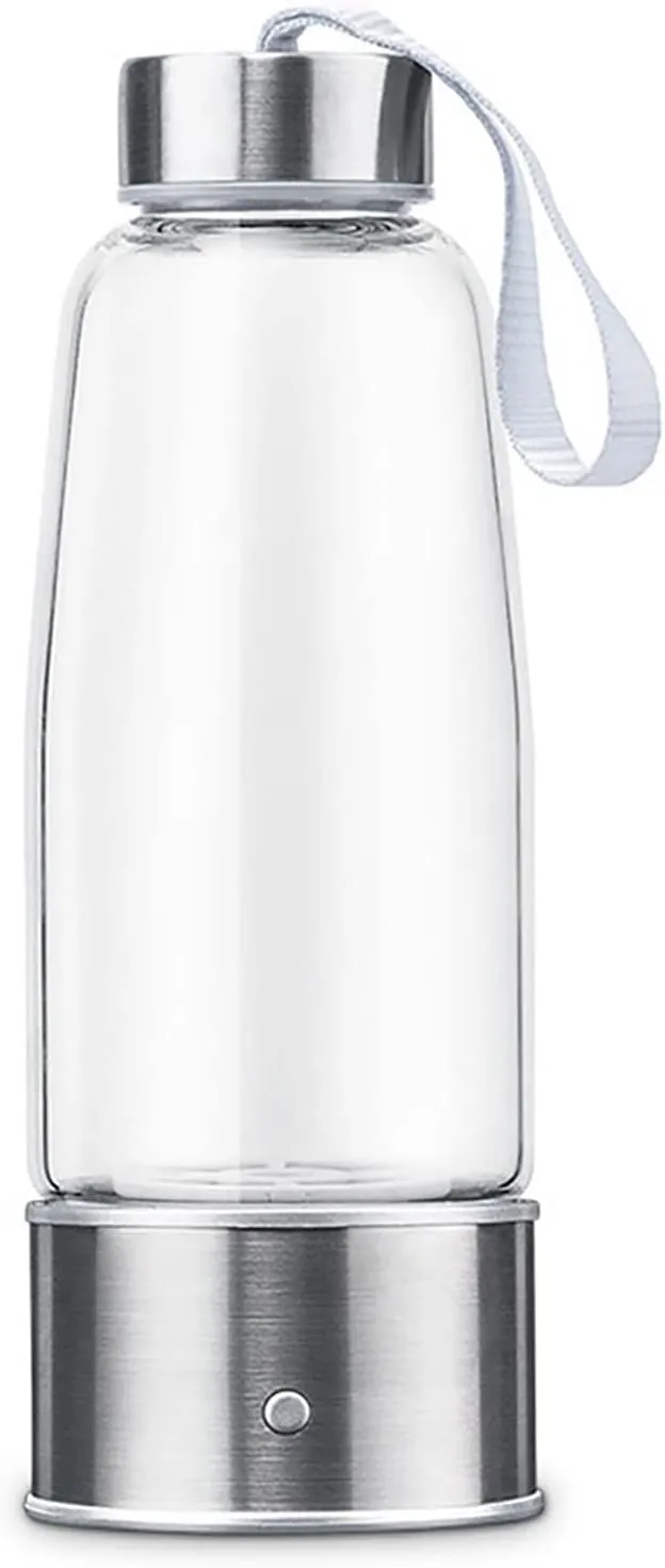 Water Purifiers, Portable Hydrogen Alkaline Water Bottle Hydrogen Rich Water Generator Ionizer USB Rechargeable 3 Mins Make Hydrogen Content Up to 1000-1200 PPB for Outdoor Sports Travel 300Ml
