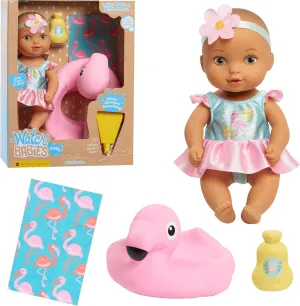 WaterBabies Doll Bathtime Fun Flamingo, Support a Partnership with charity: water, Water Filled Baby Doll, Kids Toys for Ages 3 Up by Just Play
