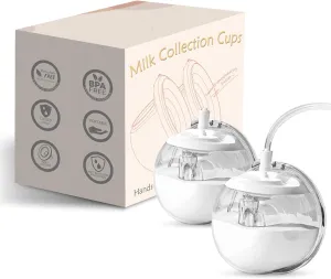 Wearable Silicone Milk Collection Cups,Closed System BreastMilk Collector Cup Works with Baby Buddha,Spectra,Medela,Ameda MYA,Zomee,Freemie(24mm-2PCS)