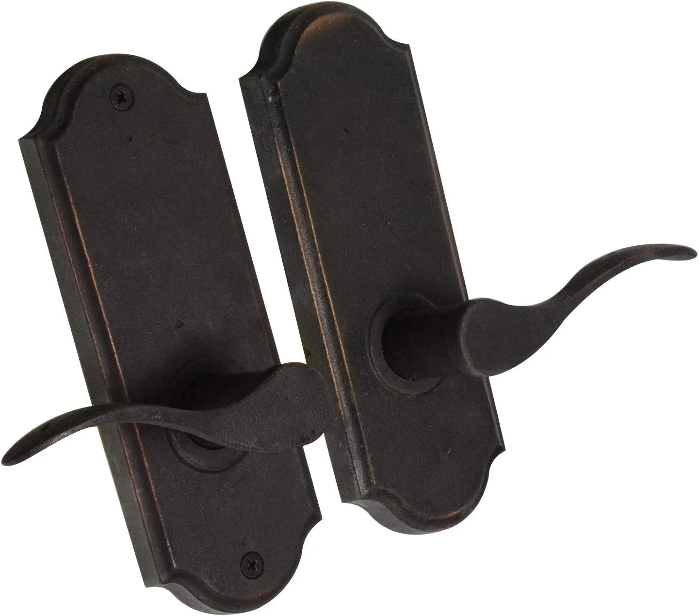 Weslock Right Handed Carlow Lever Hall/Closet Set - Molten Bronze Collection - R7200H1H1SL20 - Oil-Rubbed Bronze