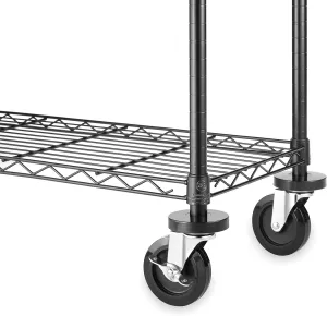 Whitmor Wheels for Whitmor Supreme Shelving Units - Heavy Duty Supports Up To 500 Pounds (Set of 4)