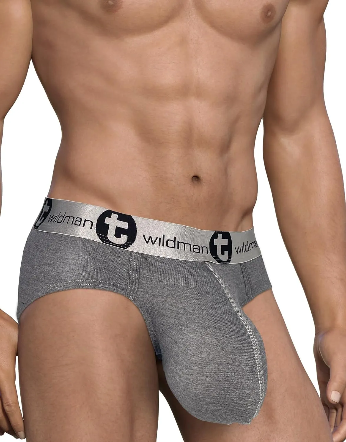 Wildmant Modal Monster C*ck Brief Gray