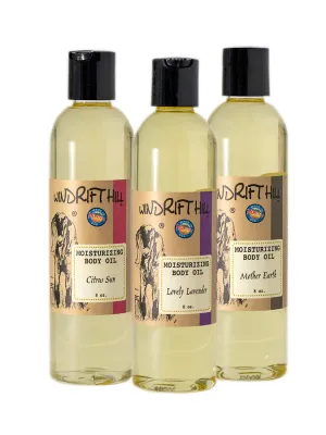 Windrift Hill (Pearberry) Moisturizing Massage & Bath Oil 8 Ounce Bottle