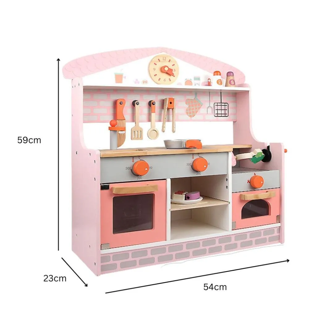 Wooden Kitchen Playset for Kids (BBQ Kitchen Set)