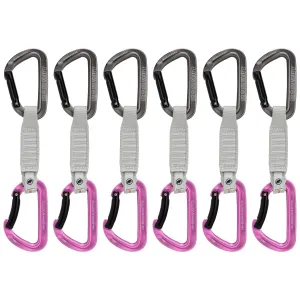 Workhorse keylock (12cm) - pink, quickdraw set - 6 pack
