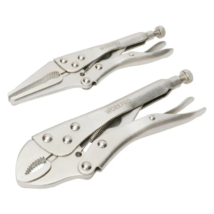 WORKPRO 4PC LOCKING GRIP PLIER SET
