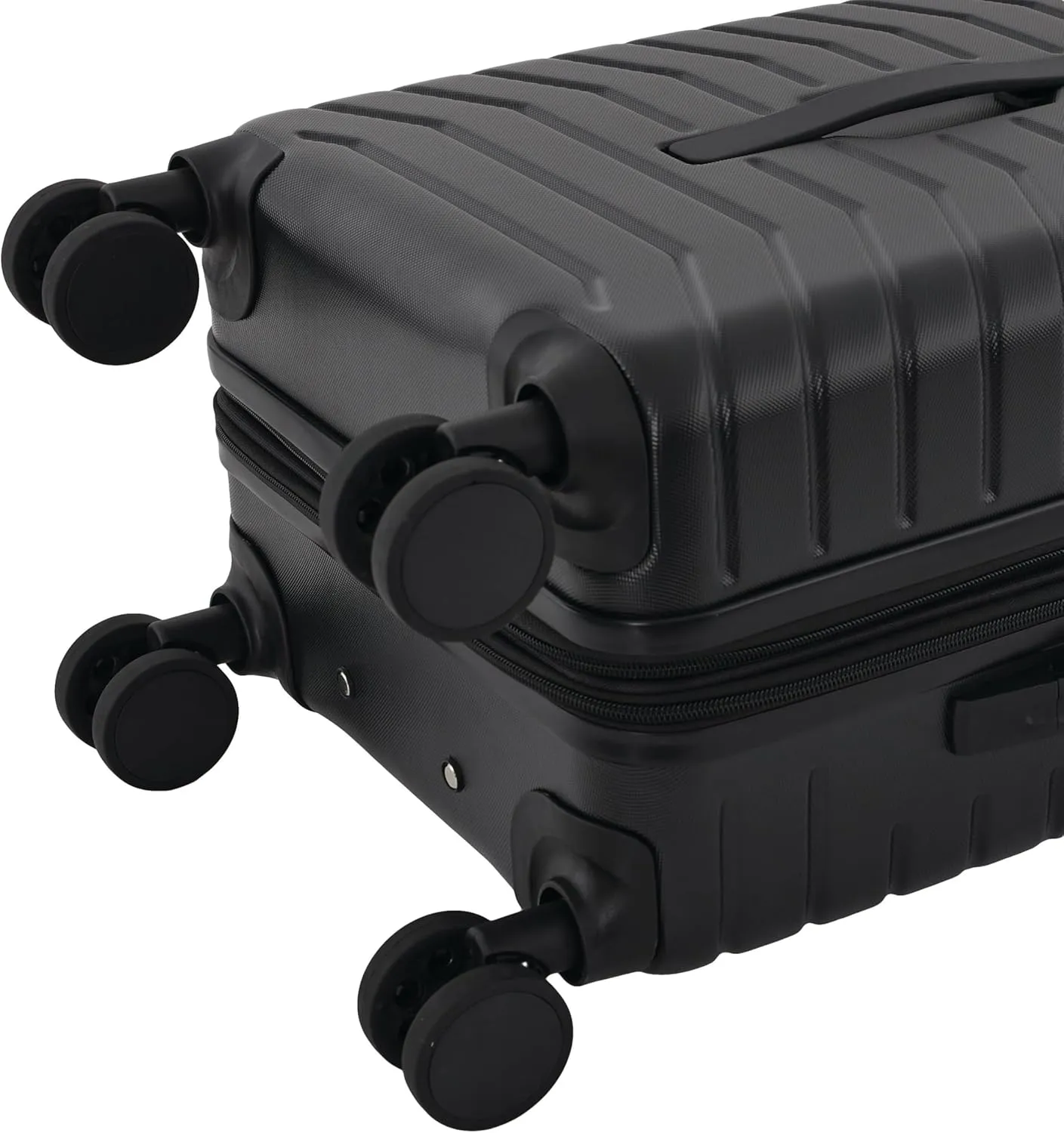 Wrangler Trunk Spinner Set, Black, 2 Luggage & 2 Packing Cubes