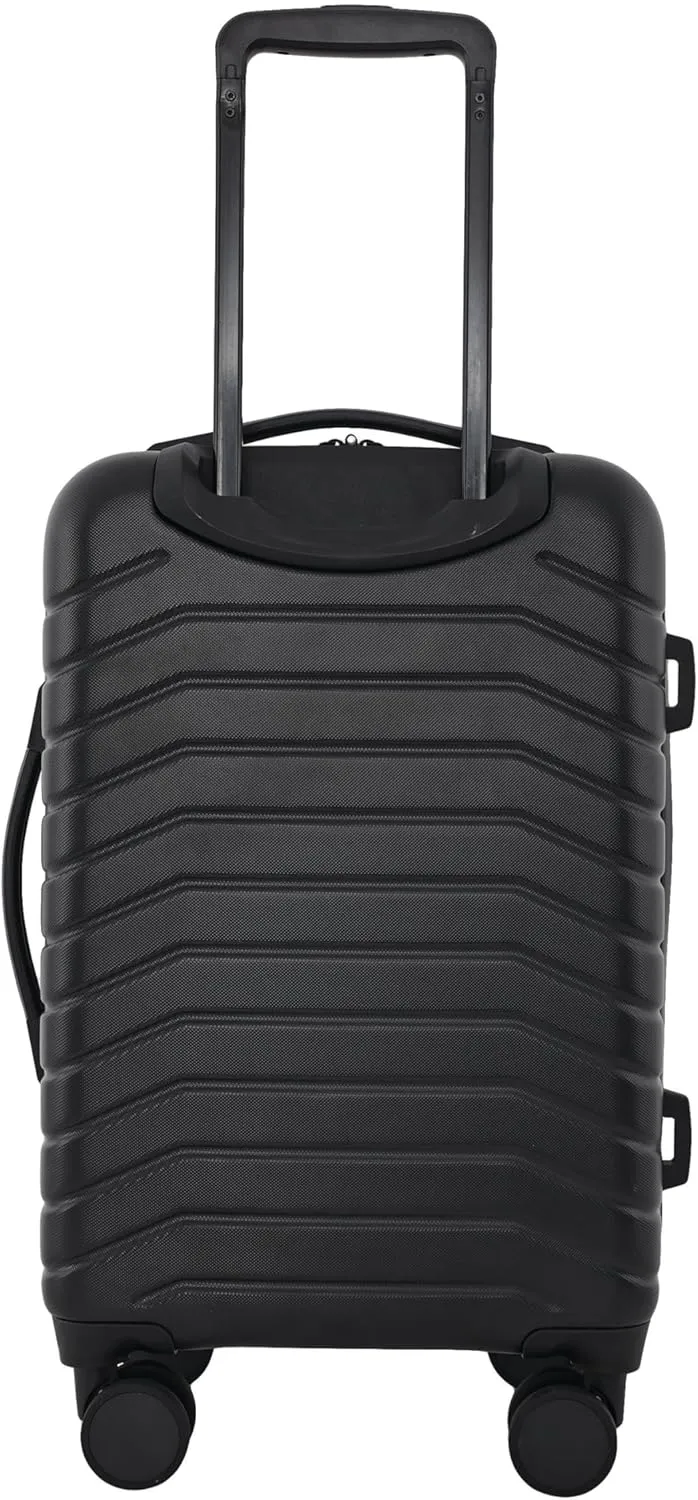 Wrangler Trunk Spinner Set, Black, 2 Luggage & 2 Packing Cubes
