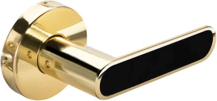 Yale Security D553L3 Kincaid BK, Polished Brass Dummy Lever Lock