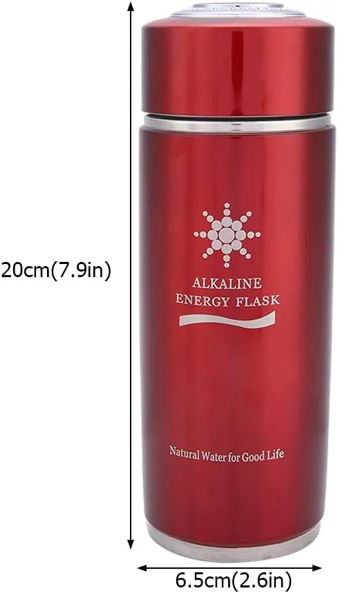 ZJchao Hydrated Water Bottle, Smart Water Bottle Hydro Bottle Energy Water Bottle Portable Nano Balance Bottle Nano Cup Nano Energy Bottle for Outdoor Gym Fitness (Red)