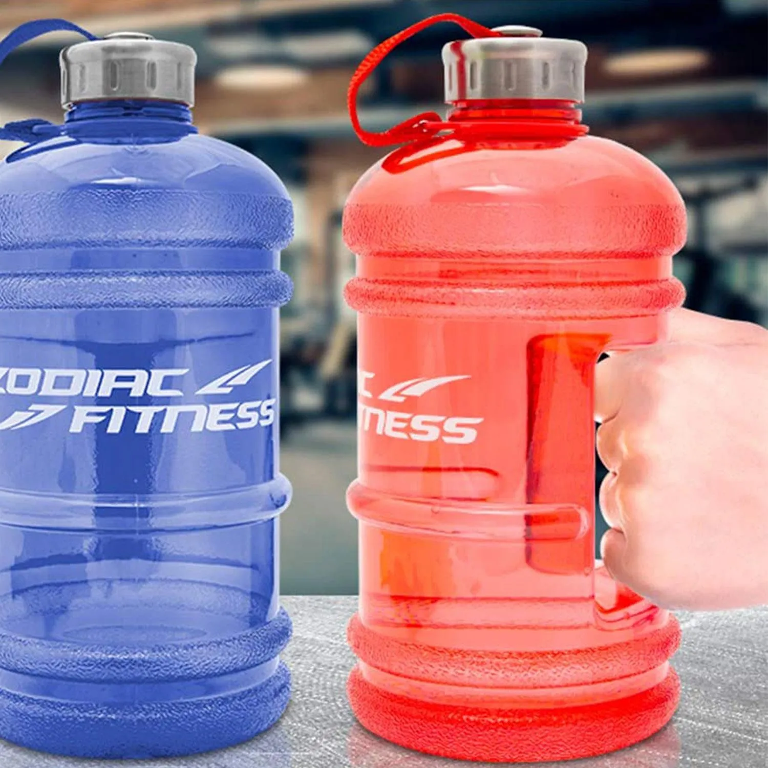 Zodiak Fitness 2.2L BPA Free Sport Water Bottle - Red
