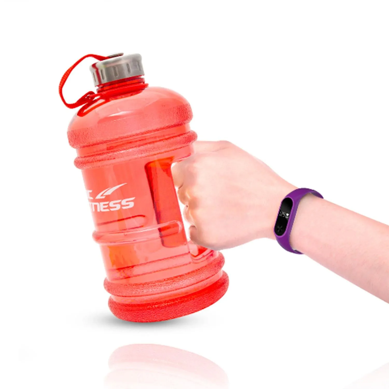 Zodiak Fitness 2.2L BPA Free Sport Water Bottle - Red