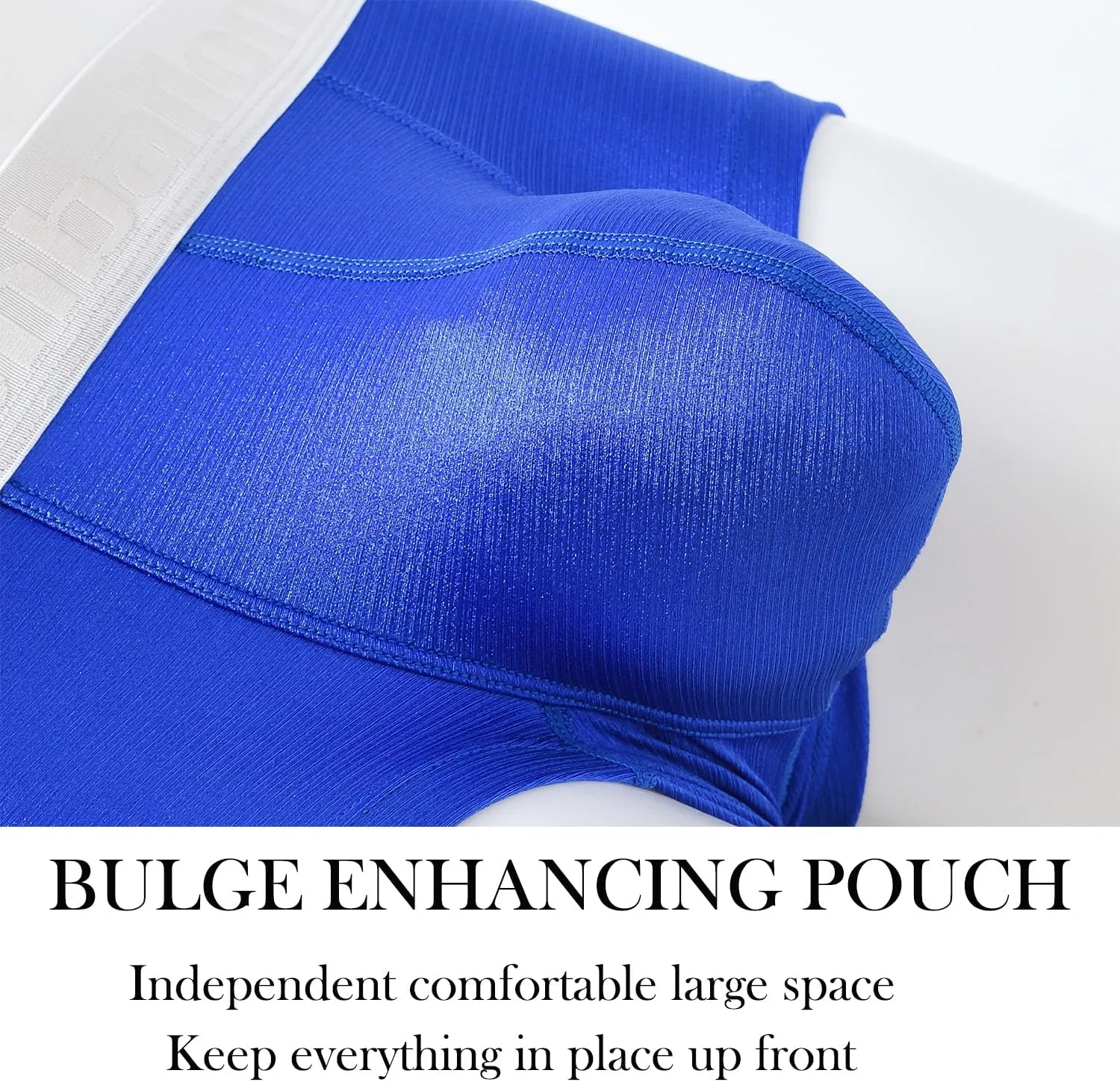 ZONBAILON Mens Sexy Ice Silk Boxer Briefs Underwear Low Rise Bulge Enhancing Pouch Trunks Pack M L XL 2XL 3XL