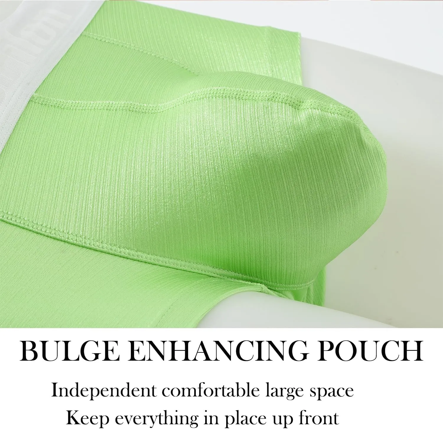 ZONBAILON Mens Sexy Ice Silk Boxer Briefs Underwear Low Rise Bulge Enhancing Pouch Trunks Pack M L XL 2XL 3XL