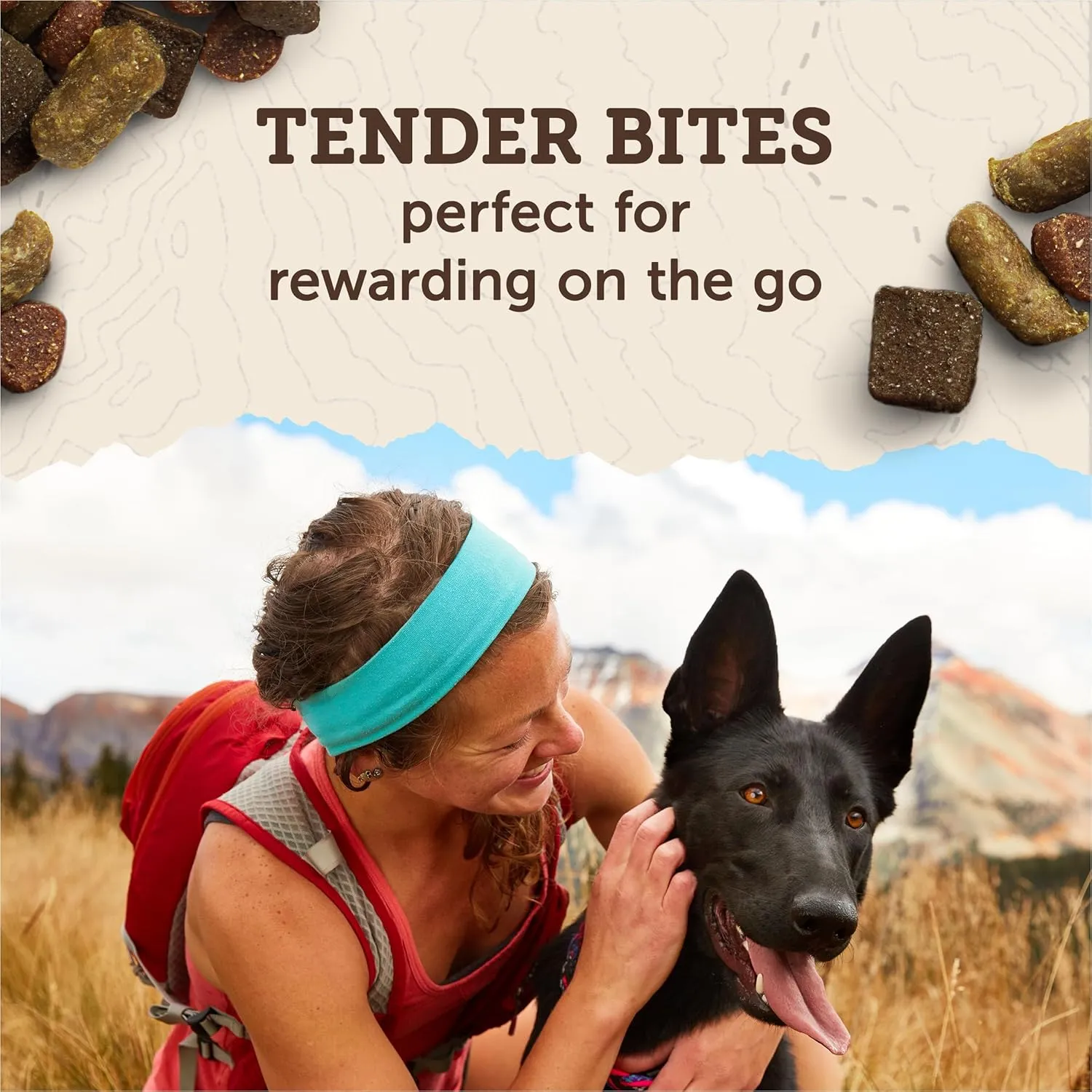 Zukes Trail Mix Pet Treats for Dogs, Soft Dog Treats with Real Chicken Recipe - 16 oz. Pouch